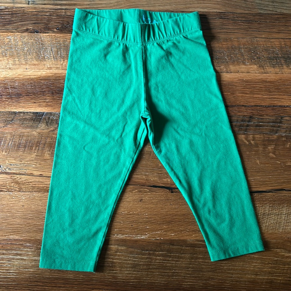 Mini Boden Green Capri Leggings 7-8Y